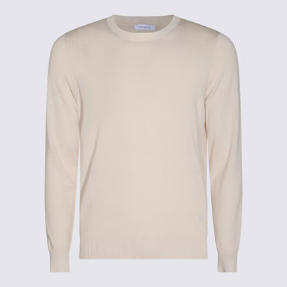 Malo White Cotton Knitwear