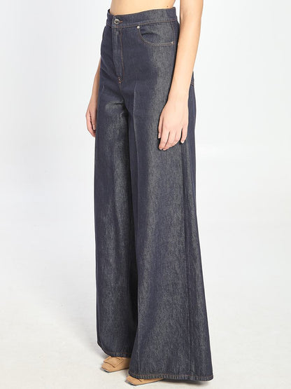 Jeans Wide Leg In Denim