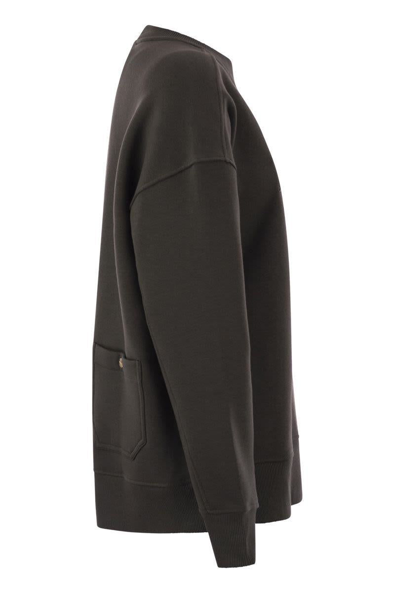 'S Max Mara Monza - Cotton Sweatshirt With Logo