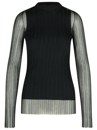 Sportmax 'Acino' Black Polyamide Blend Sweater