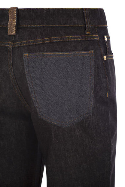 Fabiana Filippi 5-Pocket Denim Trousers With Flare