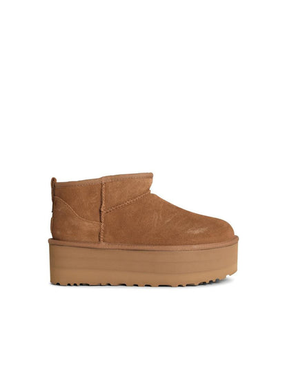 UGG 'Classic Ultra Mini Platform' Chestnut Suede Boots