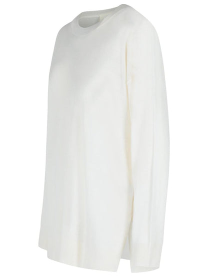 P.A.R.O.S.H. 'Over' Cream Wool Blend Sweater