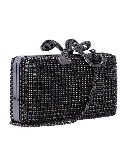 Self-Portrait Crystal Box Clutch