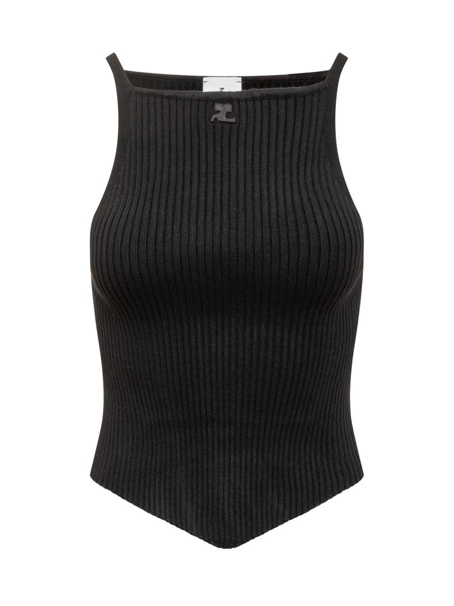 Courrèges Ribbed Tank Top