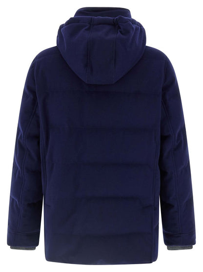 Brunello Cucinelli Flannel Down Jacket