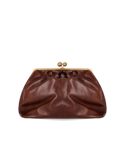 Weekend Max Mara Pasticcino Mirte Large Light Brown Clutch