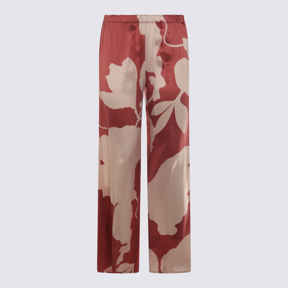 Antonelli Red And White Pants