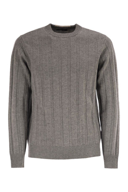 Peserico Wool And Cashmere Ribbed Jumper