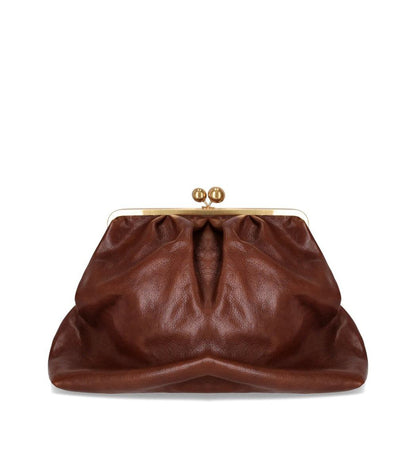 Weekend Max Mara Pasticcino Mirte Large Light Brown Clutch