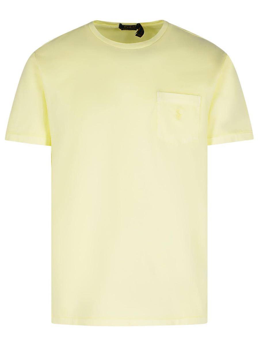 Polo Ralph Lauren Yellow Cotton T-Shirt