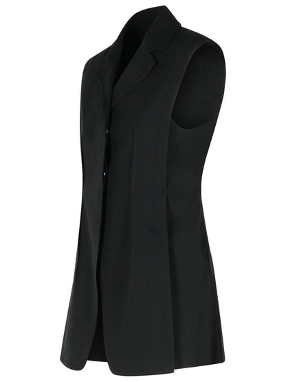 Sportmax 'Oca' Black Cotton Vest