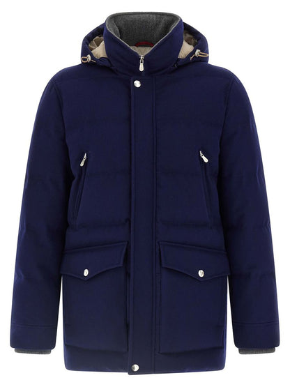 Brunello Cucinelli Flannel Down Jacket