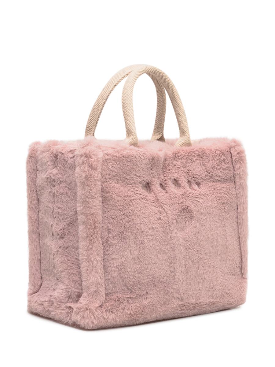 Marni Marni Bag In Pink Faux Fur