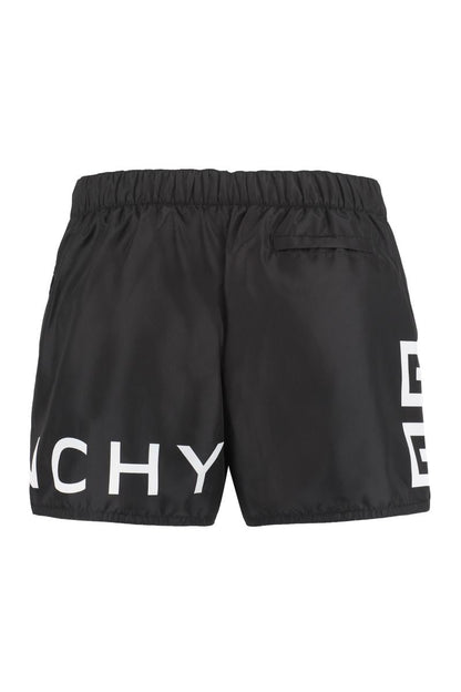 Givenchy Logo Print Swim Shorts