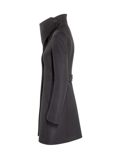 Courrèges Courrèges Wool Coat With Asymmetrical Collar