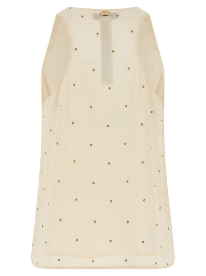 Twinset Lurex Embroidery Tank Top