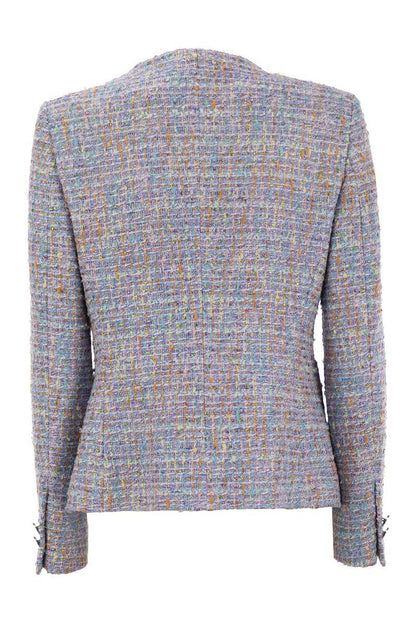 Tagliatore Crew-Neck Jacket With Front Pockets