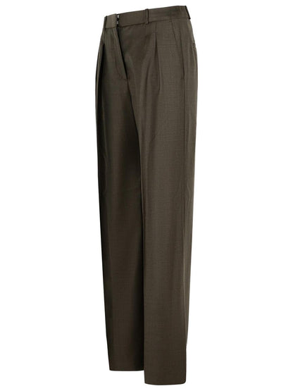 Loulou Studio 'Sbiru' Brown Virgin Wool Pants