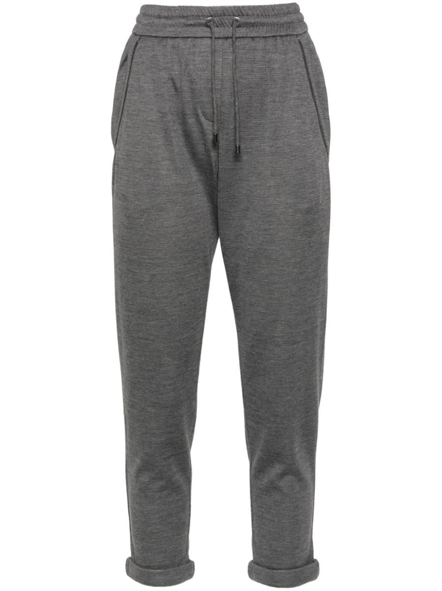 Brunello Cucinelli Cotton And Silk Blend Trousers