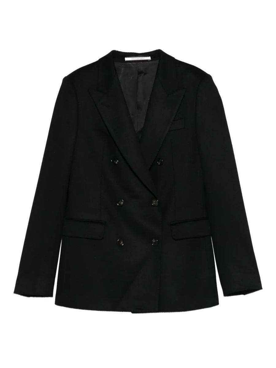 Tagliatore Double-Breasted Camel Wool Blazer Clothing