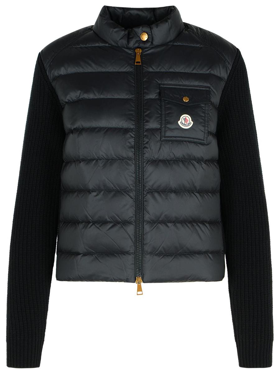 Moncler Black Virgin Wool Blend Jacket