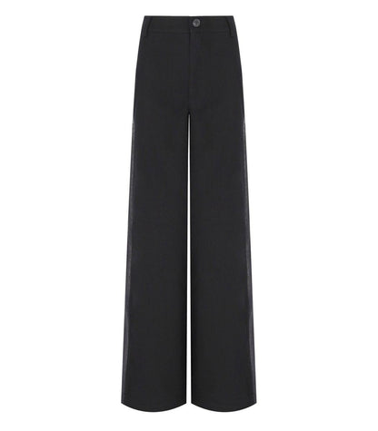 Essentiel Antwerp Gorror Black Wide Leg Pants