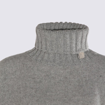 Fabiana Filippi Grey Wool Capes