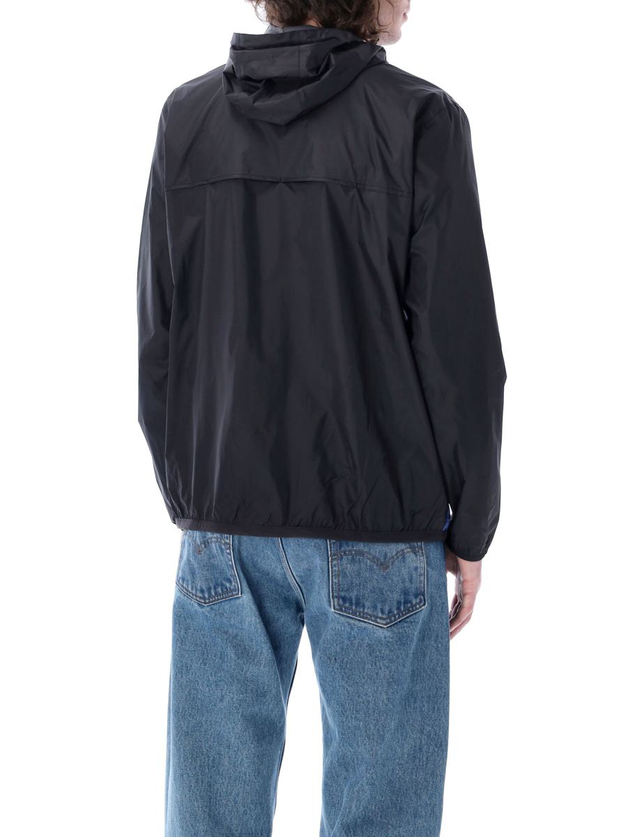 Comme Des Garçons Play Bicolor Waterproof Zip Jacket With Hood