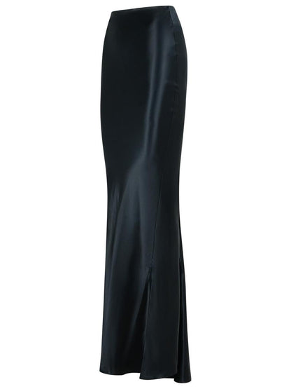 The Andamane 'Nemesia' Black Viscose Skirt