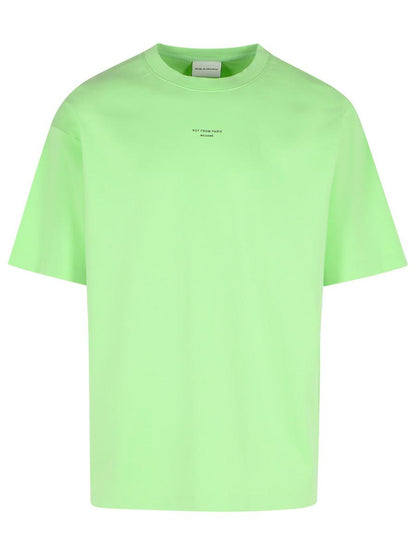 Drôle De Monsieur 'Classique' Green Cotton T-Shirt
