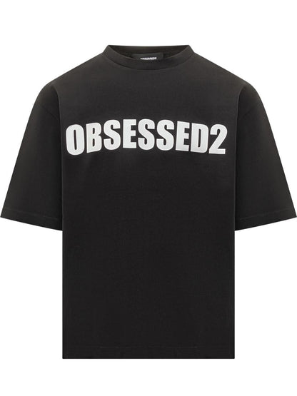 DSQUARED2 Black Obsessed2 T-Shirt By Dsquared2