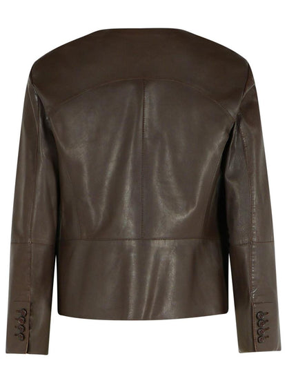 Bully Brown Leather Jacket