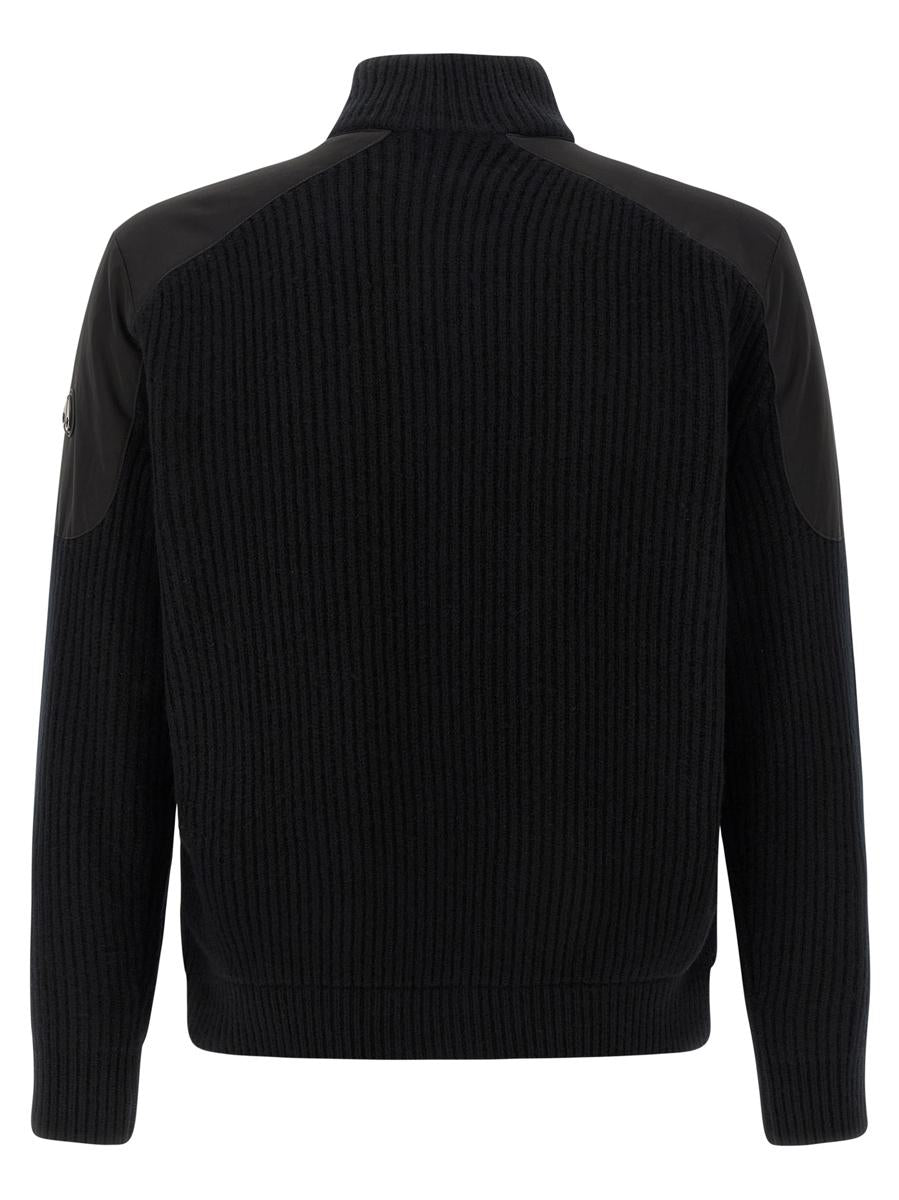 Moose Knuckles 'Magnus Knit Hybrid' Bomber Jacket