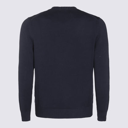 Malo Blue Cotton Knitwear