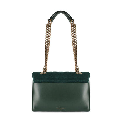 Kurt Geiger London Kensington Large Green Shoulder Bag