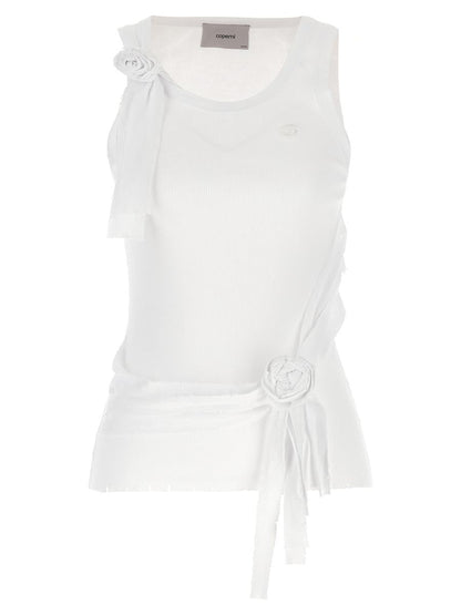 Coperni 'Distressed Rose Rib' Tank Top