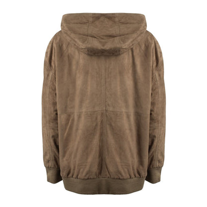 Max Mara Suede Hooded Jacket