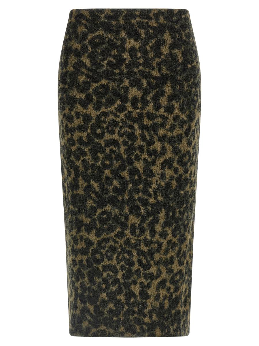 Nude Wool Skirt