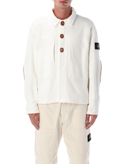 Stone Island Knit-Look Cotton Coach Jacket