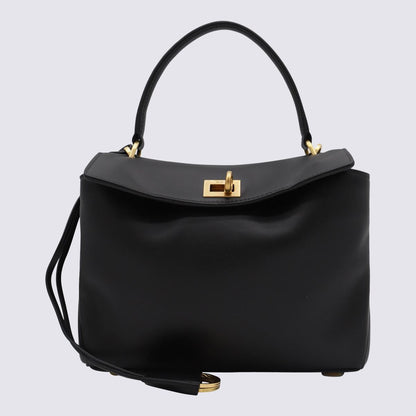 Balenciaga Black Leather Rodeo Mini Top Handle Bag
