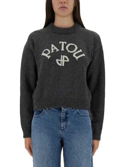 Patou Jersey With Logo And Monogram "Jp"