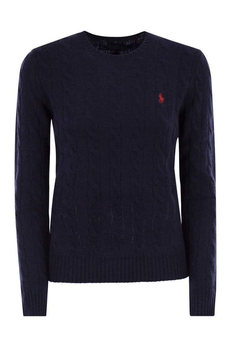 Polo Ralph Lauren Plaited Wool And Cashmere Crew-Neck