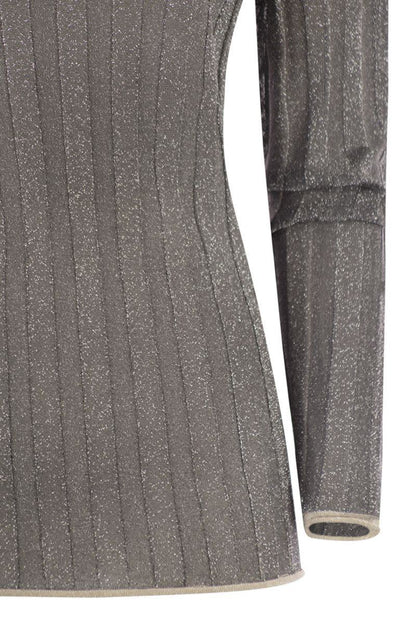 Fabiana Filippi Ribbed Turtleneck With Lurex