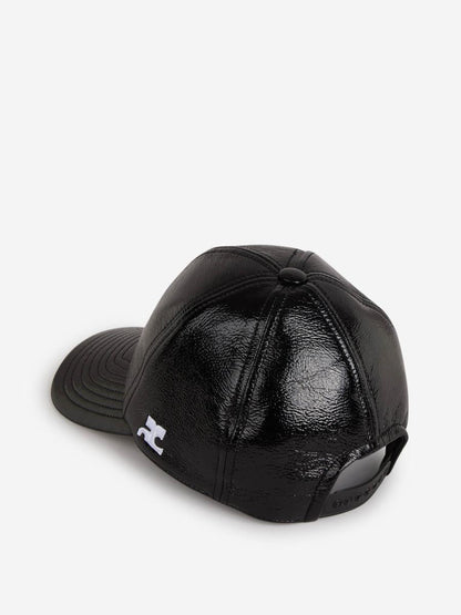 Courrèges Patent Logo Cap