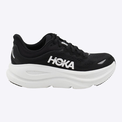Hoka Black And White Bondi 9 Sneakers