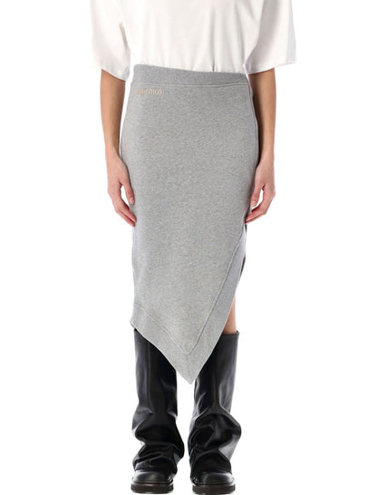 The Attico Fleece Midi Skirt
