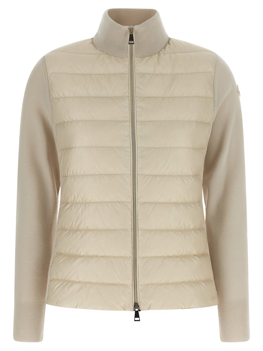Moncler Two-Material Cardigan
