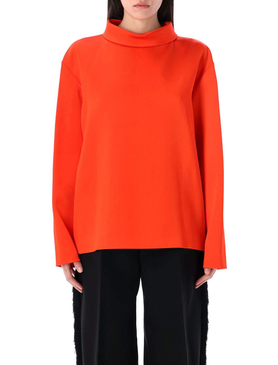 Carven Double Satin Blouse