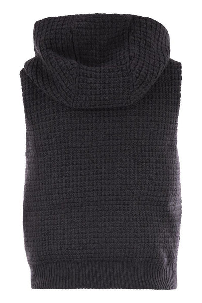 Fabiana Filippi Knitted Vest With Hood